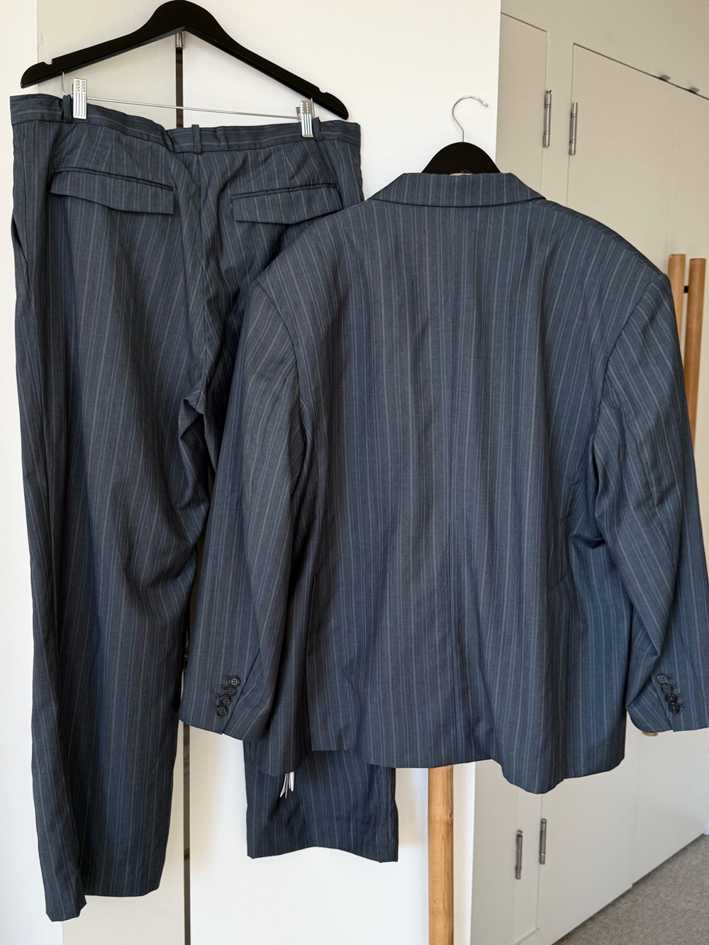 H&M STUDIO. Premium Selection. Oversized Wool Blazer and Pants Suit. XL size! - Picture 12 of 16